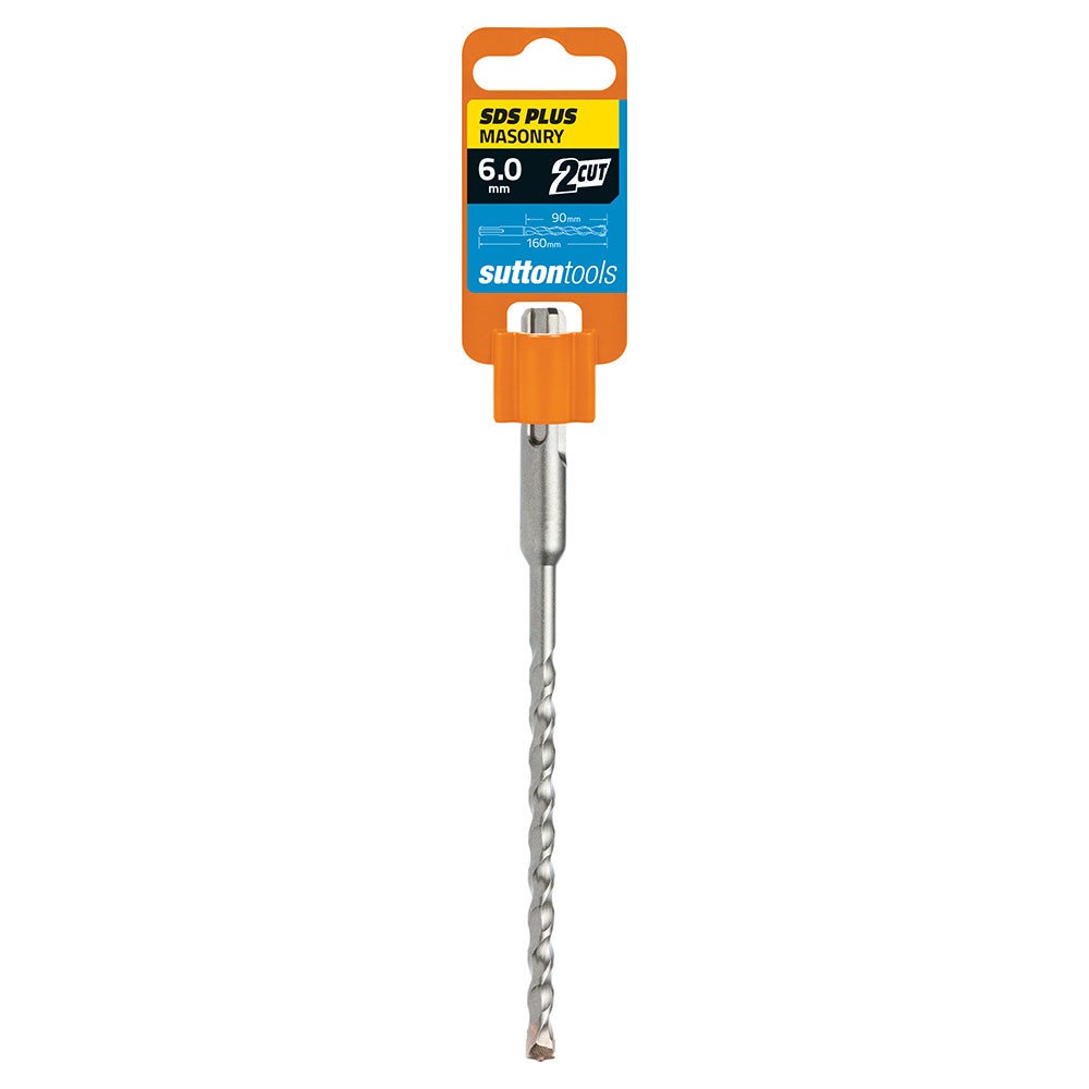 SUTTON 6.0x160mm 2-Cut SDS Plus TCT Masonry Drill Bit D6130600