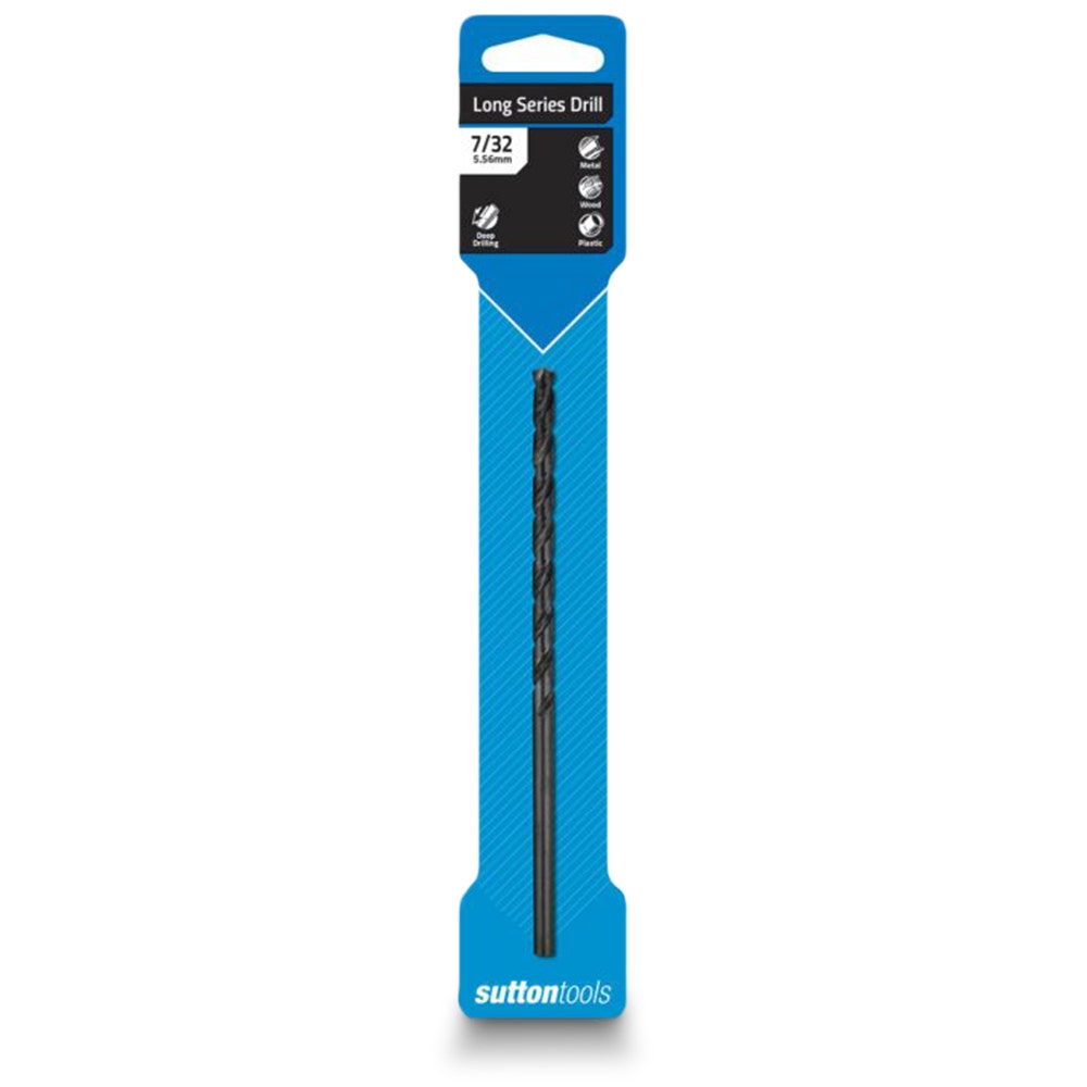 SUTTON 7 32inch x 152mm Metal Drill Bit Long Series HSS BLUE BULLET D1100556