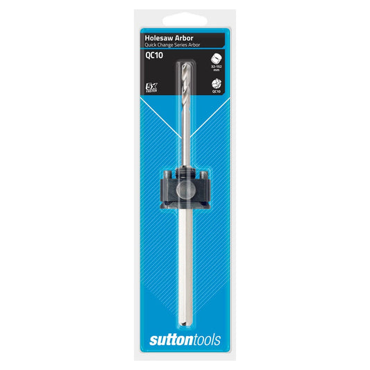 SUTTON HSS Holesaw Arbor Pilot w. Quick Release Adaptor - Suits 32-152mm Holesaws