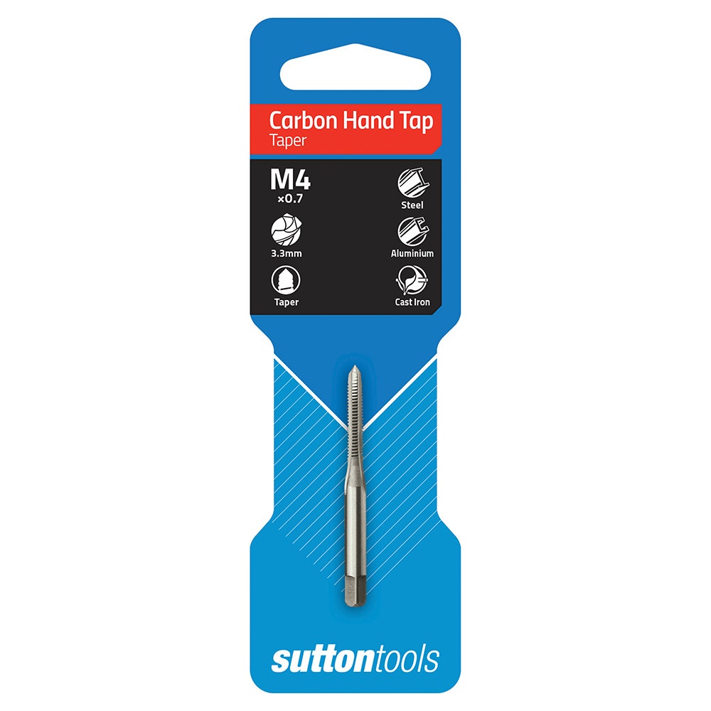 SUTTON M4 x 0.7 Taper Tap Carbon Hand