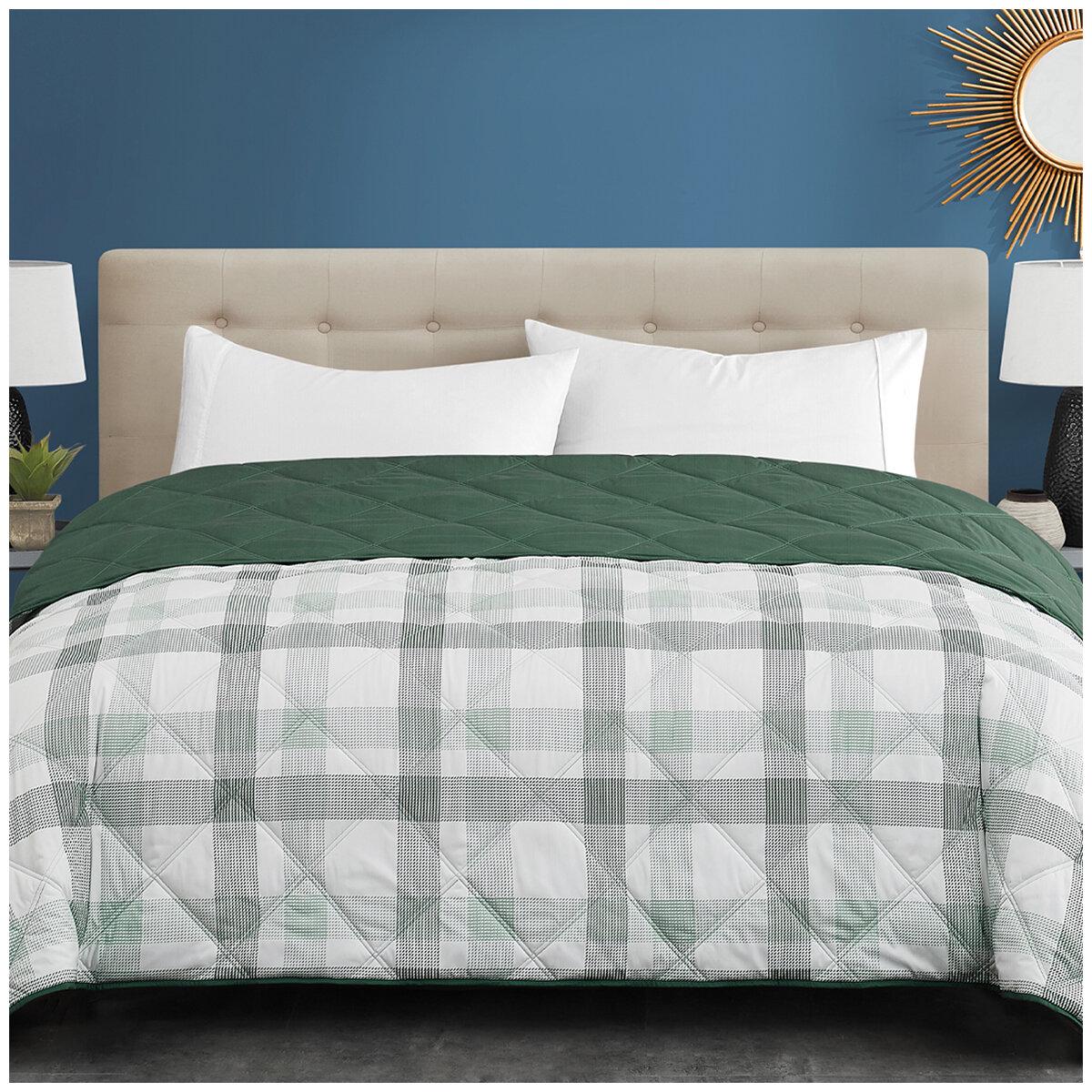 Season's Collection Down Alternative Blanket Queen Patchwork Soft Neutral