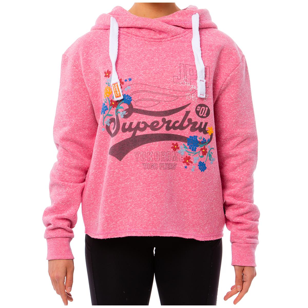 Superdry Women's Hoodie Ice Marle Black