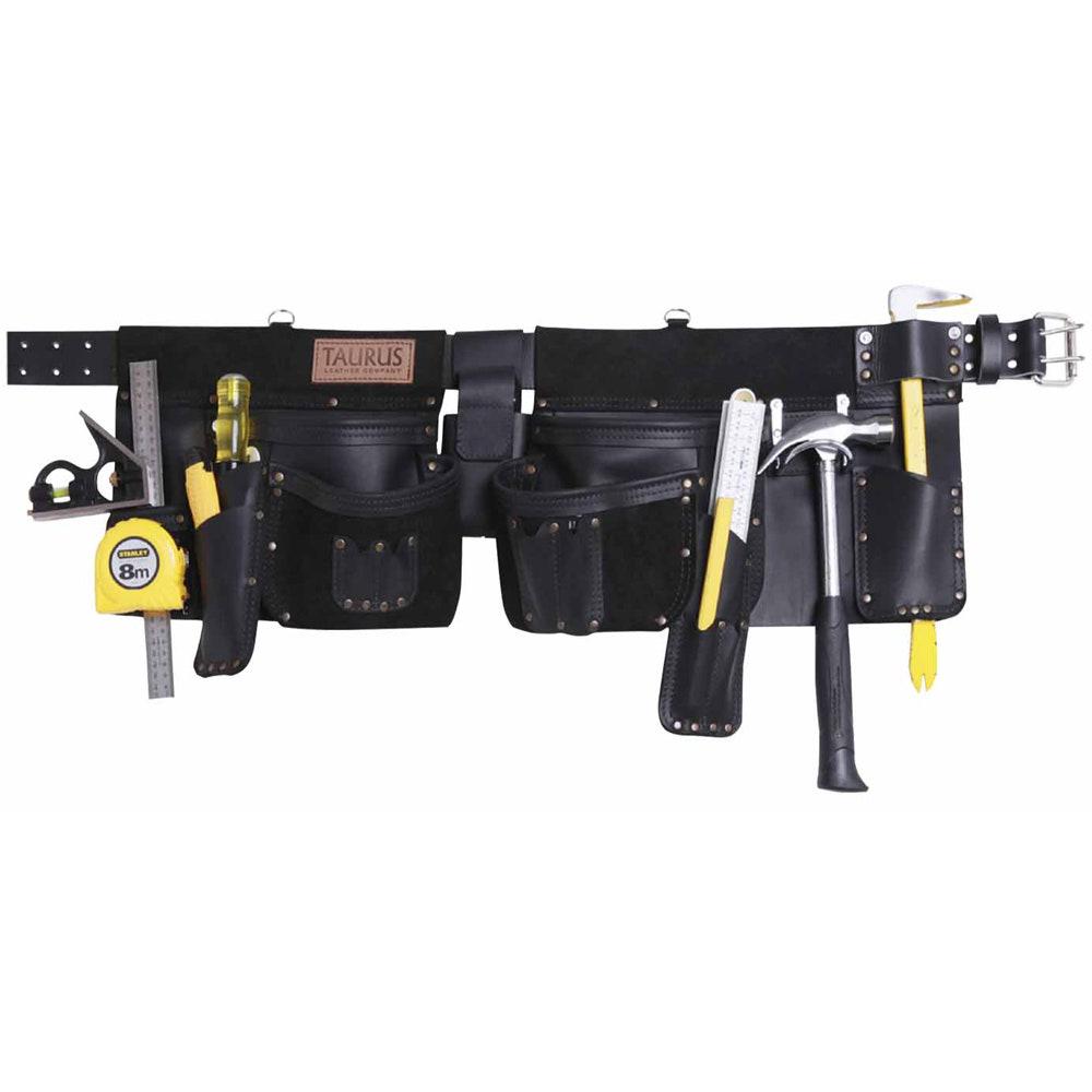 TAURUS Super Yankee Heavy Duty Leather Toolbelt Left-Hand Black SY412L-BK