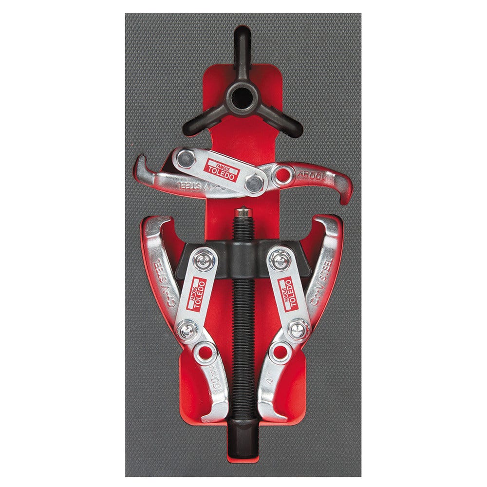 TOLEDO 100mm Twin and Triple Leg Mechanical Puller Set 224040