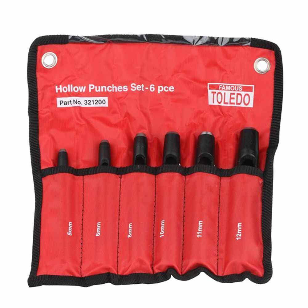 TOLEDO Hollow Punch Wad Set - 6 Piece 321200