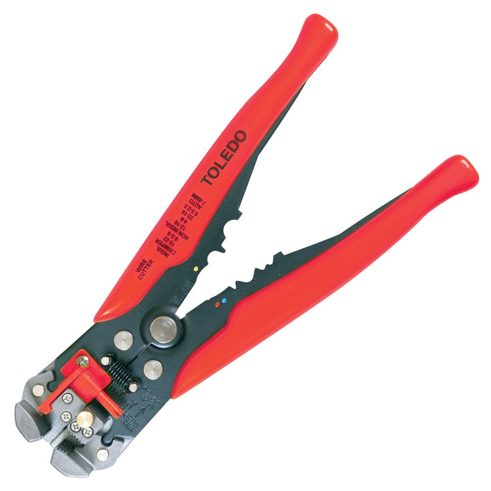 TOLEDO Self-Adjusting Wire Stripper Cutter and Crimper 0.2-6mm WS665