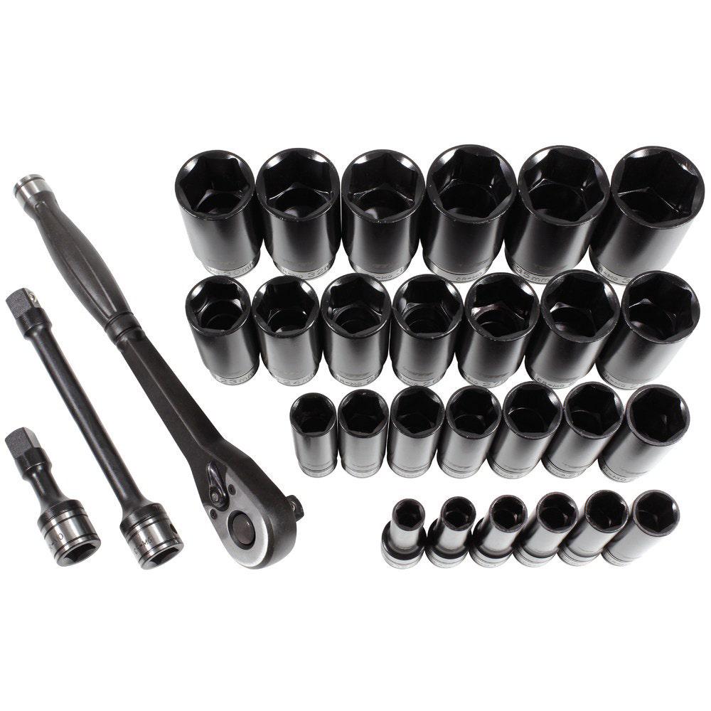 TTI 29 Piece 1 2 Deep Dual-Impact Socket Set TT12D29DSS