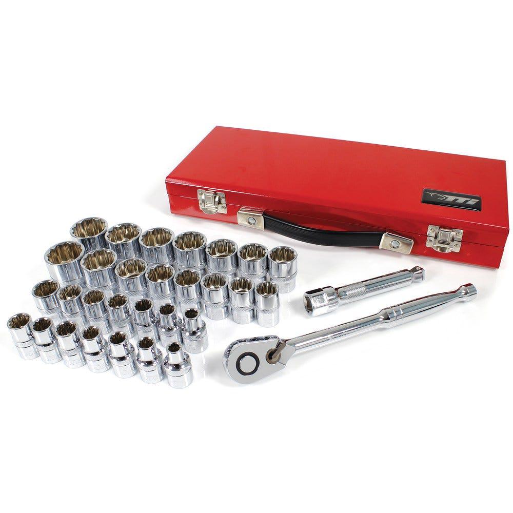 TTI 31 Piece AF Metric 1 2 Socket Set SS12D31TTI