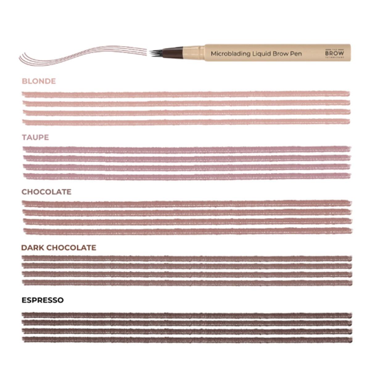 The Brow Technicians Microblading 4 Tip Hair Stroke Brow Pen 2 Pack