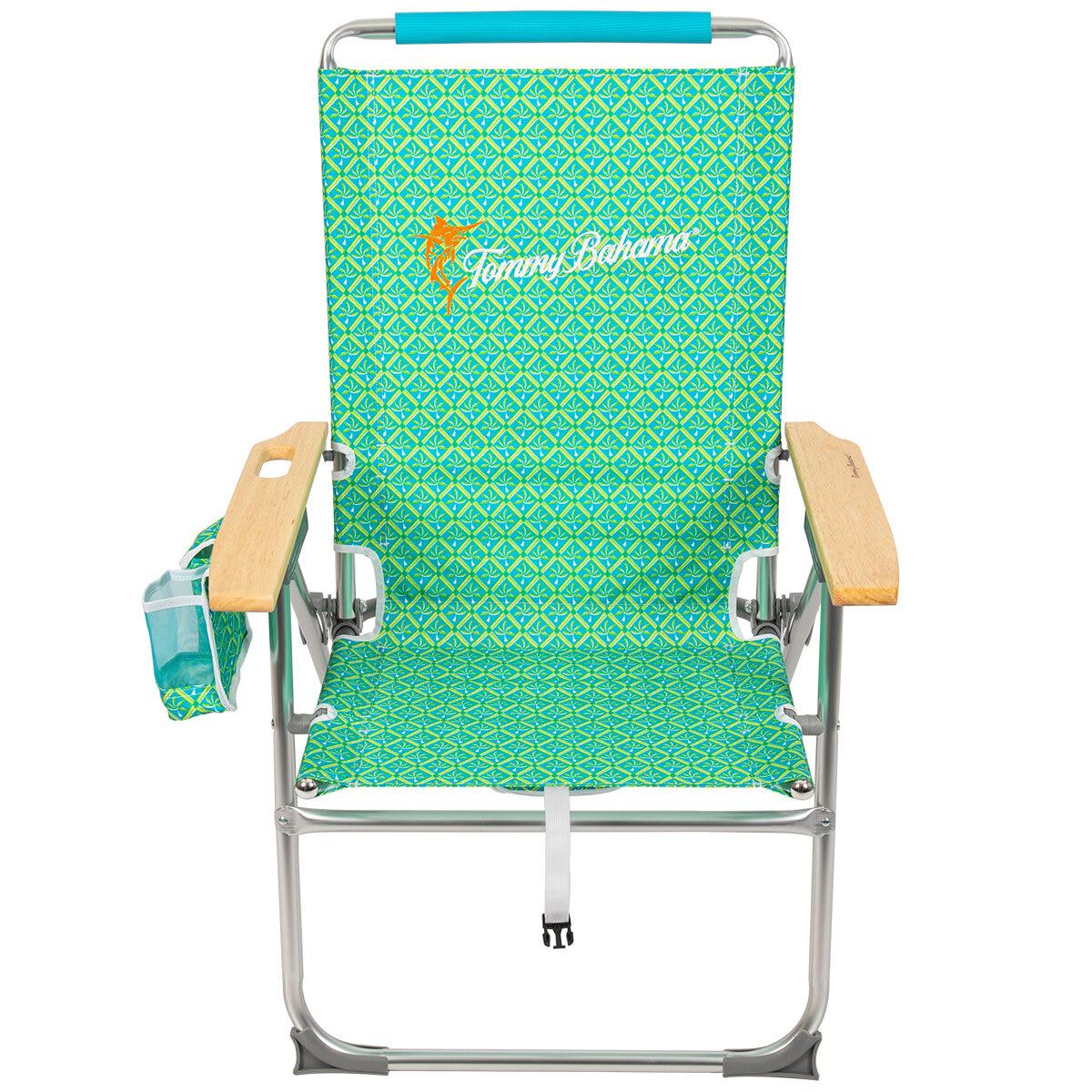 Tommy Bahama Hi-Boy Beach Chair Blue Palm