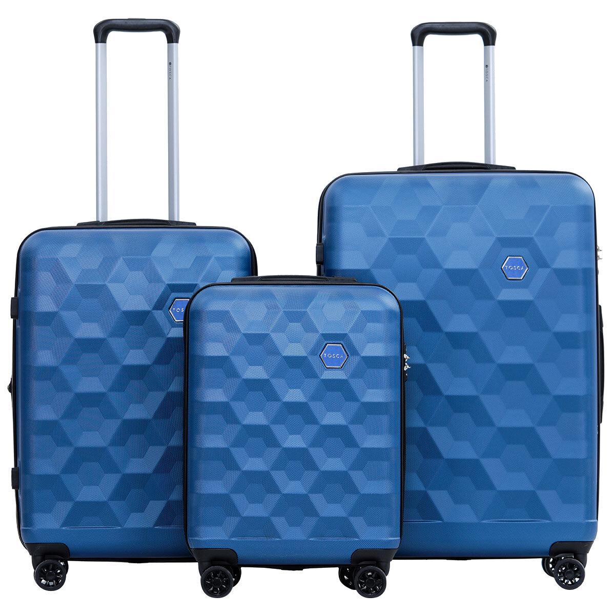 Tosca Bahamas Luggage 3 Piece Set Purple