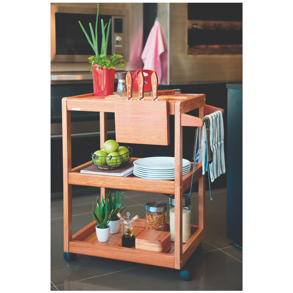 Tramontina Deluxe Serving Trolley With Carving Bundle Set
