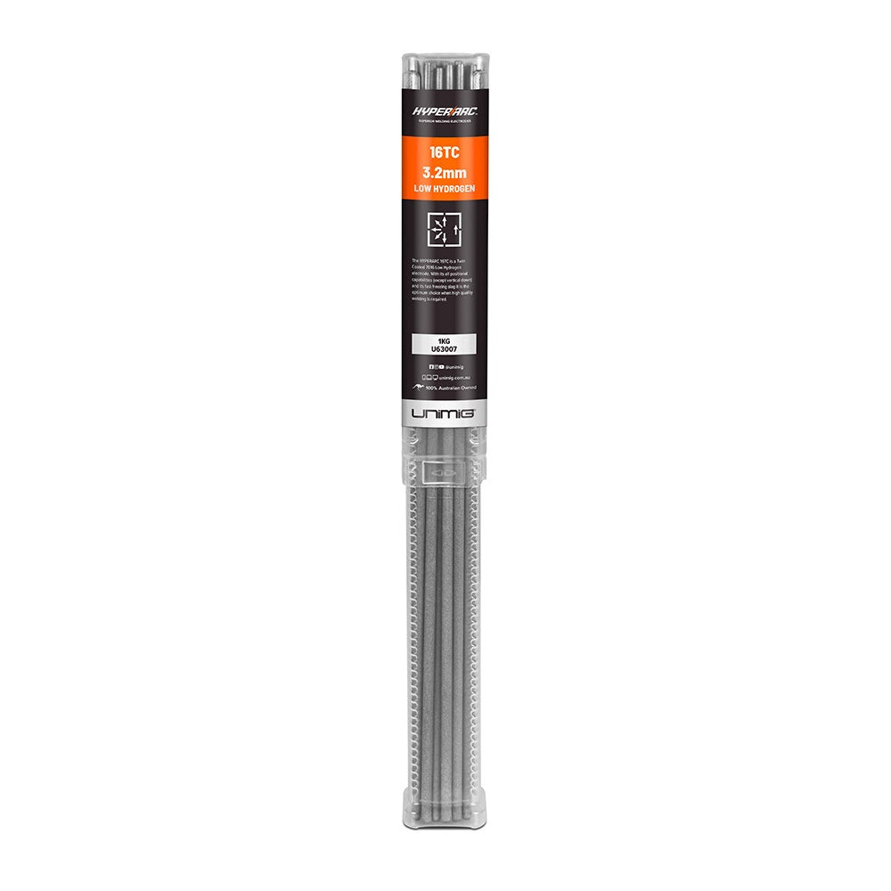 UNIMIG 3.2mm HYPERARC 16TC Low-Hydrogen Electrodes U63007