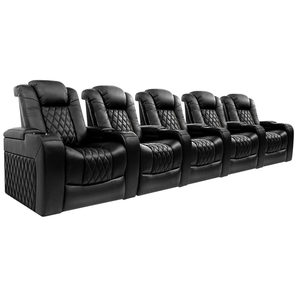 Valencia Home Theatre Tuscany Edition 5 Seater Dark Chocolate