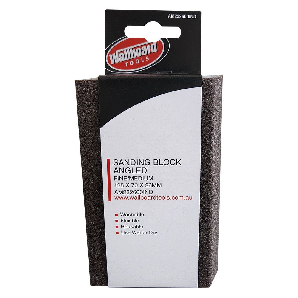 WALLBOARD Fine Medium Dual Angled Sanding Block AM-232600IND