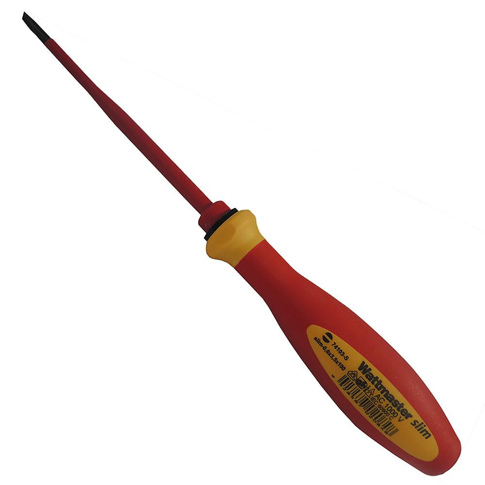 WATTMASTER 3.5mm Soft Grip Slotted Screwdrivers WAT74103
