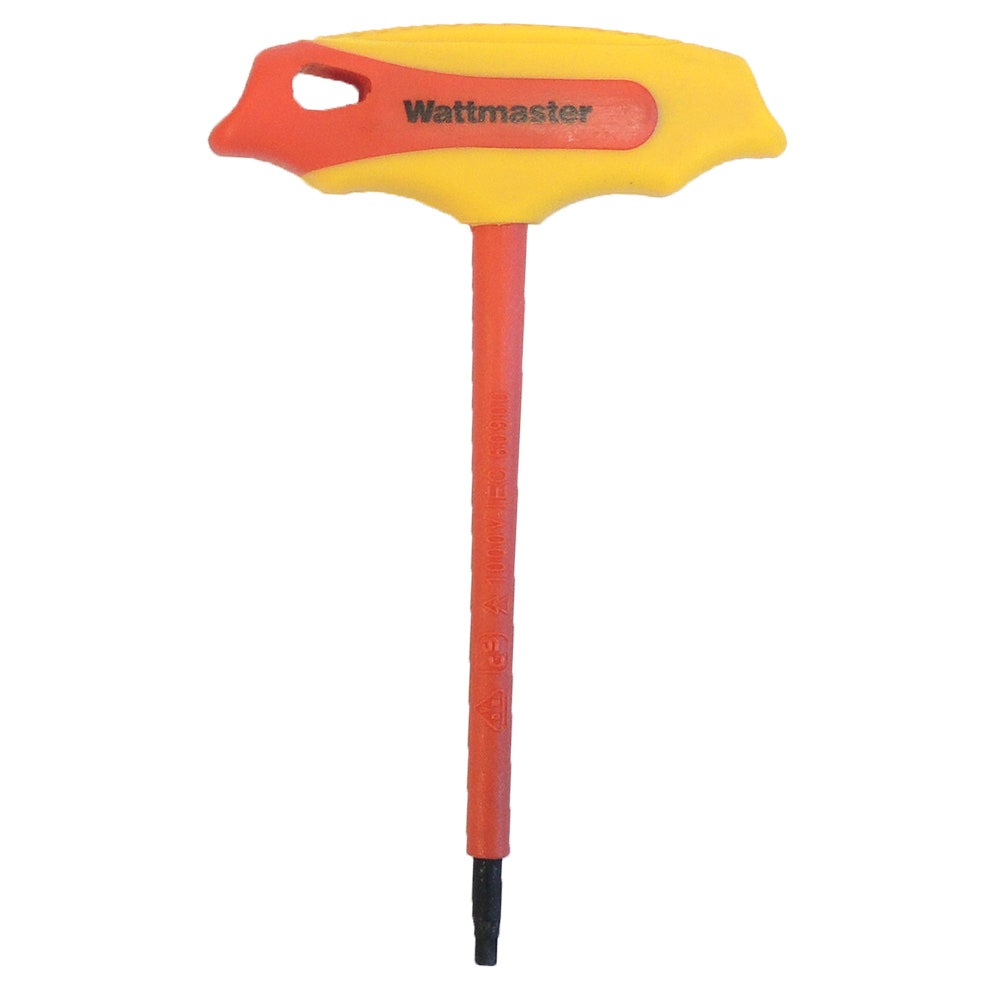 WATTMASTER 3mm VDE T-Handle Hex Key Set WATTHEXKEY3.0