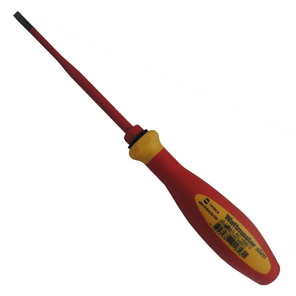 WATTMASTER 4mm Soft Grip Slotted Screwdrivers WAT74104