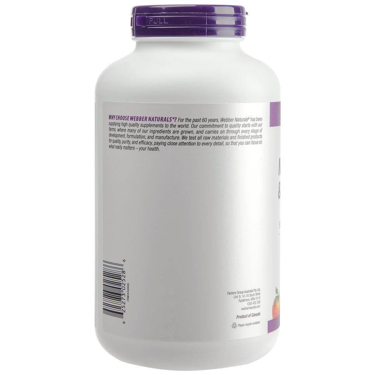 Webber Naturals Calcium, Magnesium And Vitamin D 250 Tablets