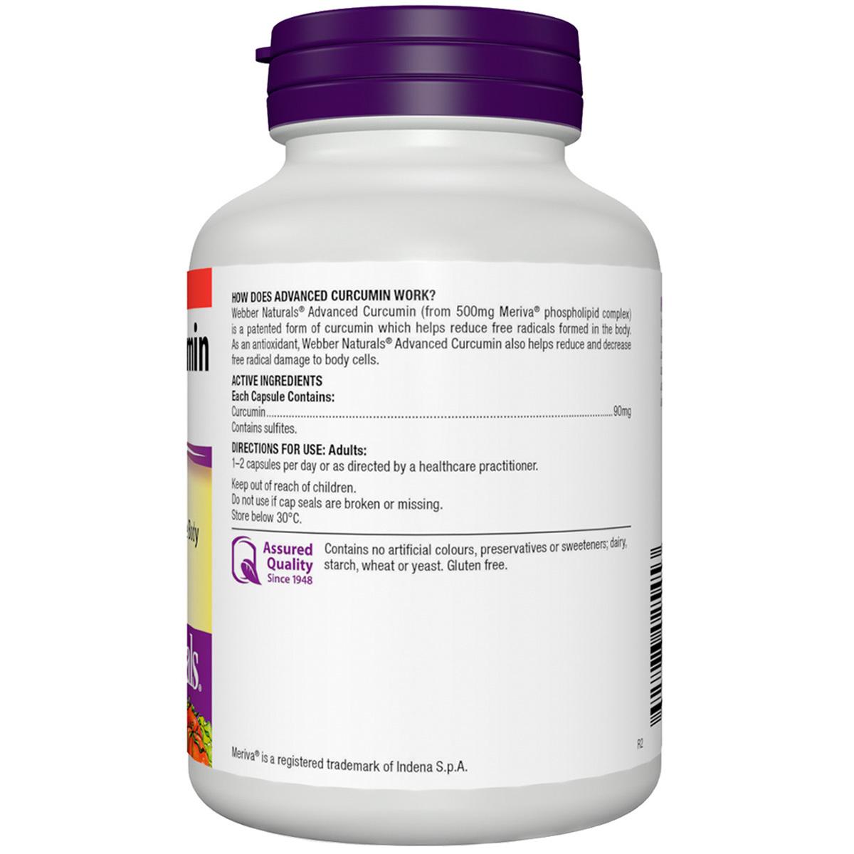Webber Naturals Curcumin 90mg 90 Capules