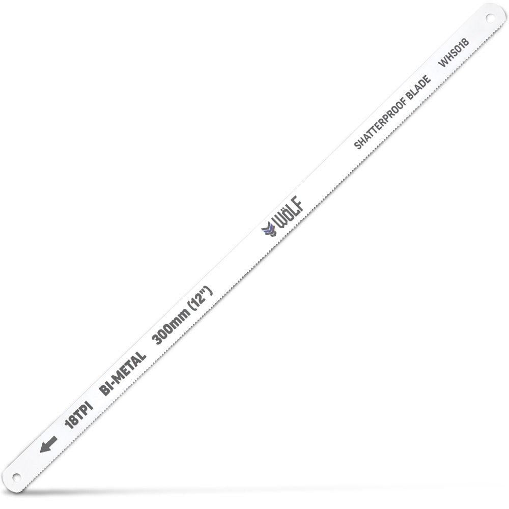 WoLF 300mm Hacksaw Blades 18T 5 Pack WHS018