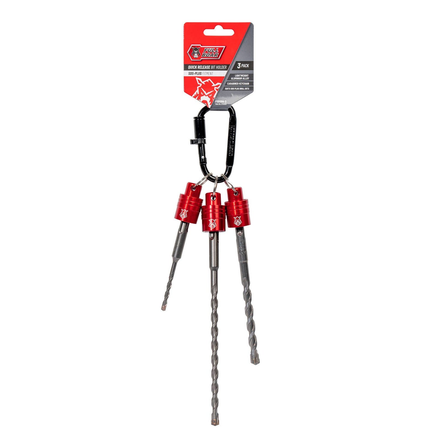 Full Boar Quick Release Bit Holder - 3 Piece - 25 x 210mm