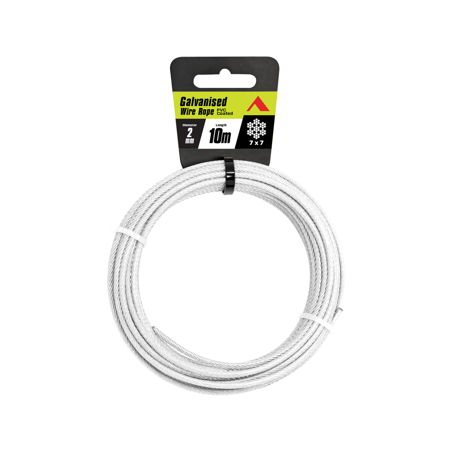 Pinnacle Galvanised PVC Coated Wire Rope - 2mm x 10m