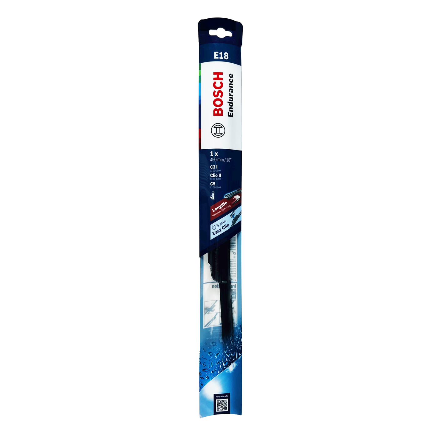 Bosch Flat Blade Endurance Wiper Blade - 18" - 450mm