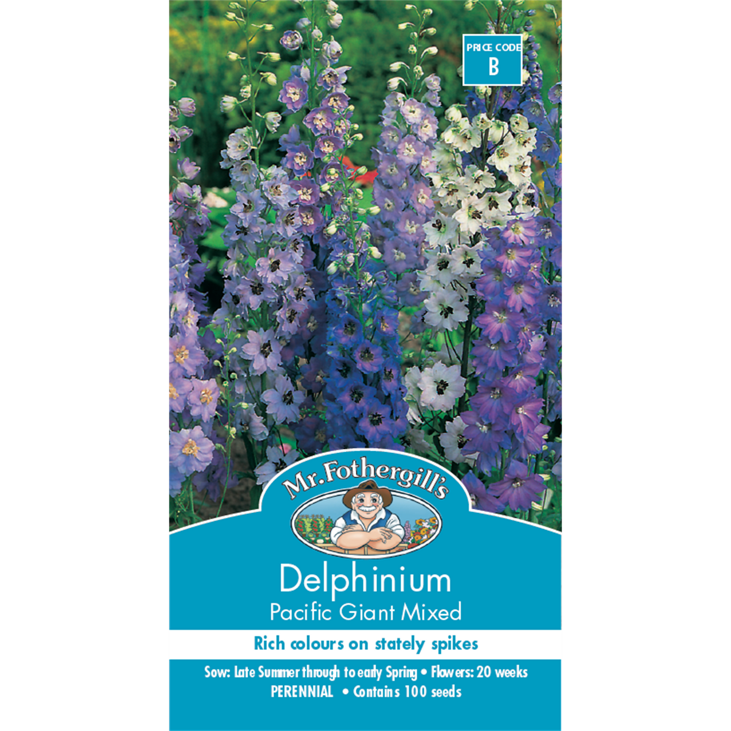 Mr Fothergill Delphinium Seeds