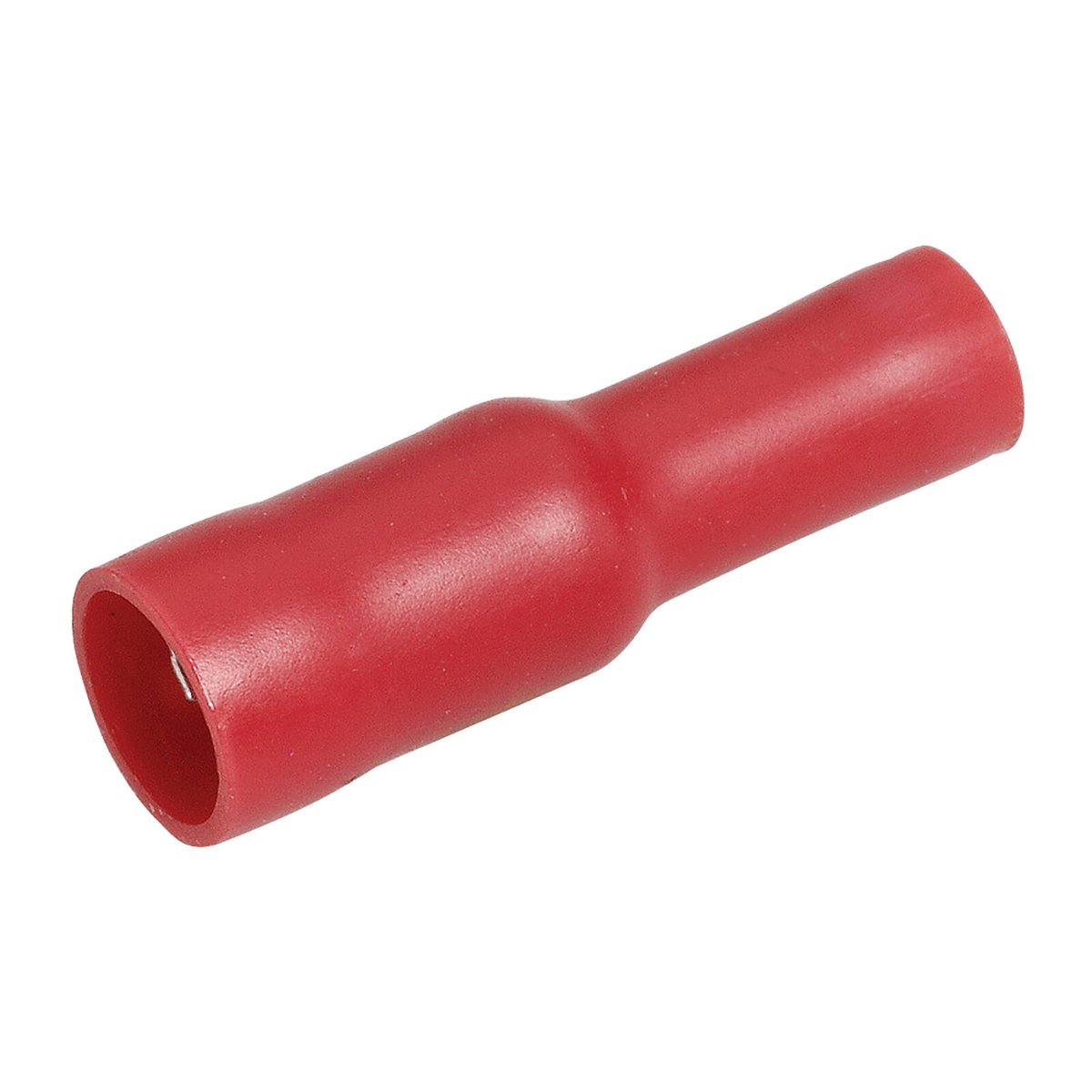 Narva Red Double Crimped Female Bullet Terminal 4mm Flared Vinyl 12 Pack