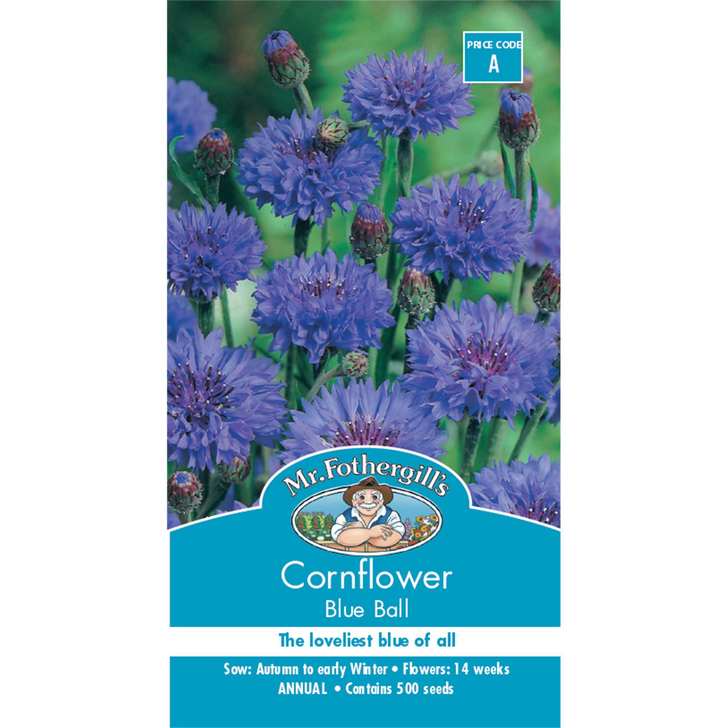 Mr Fothergill Cornflower Blue Flower Seeds
