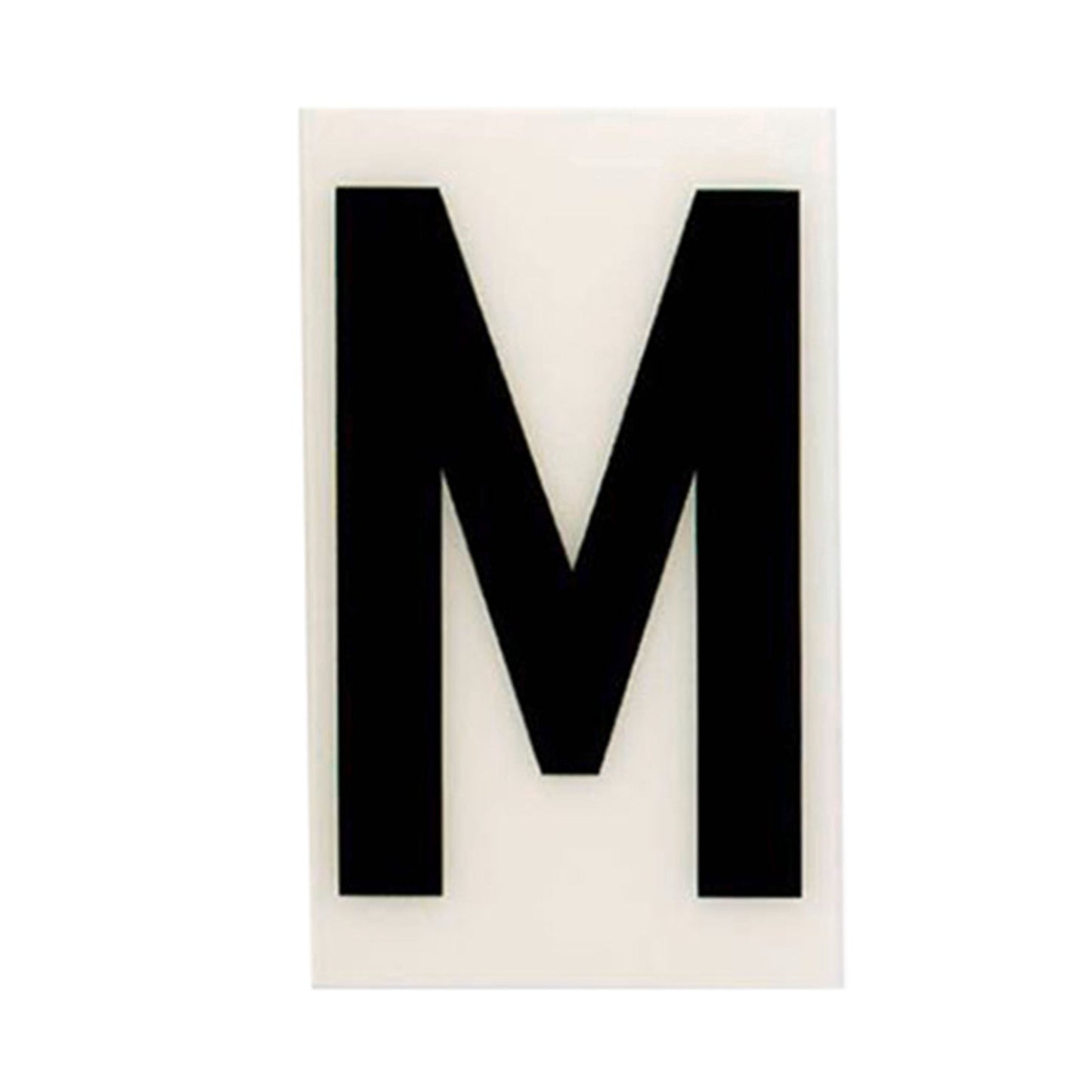 Sandleford White Self Adhesive House Letter M - 60mm