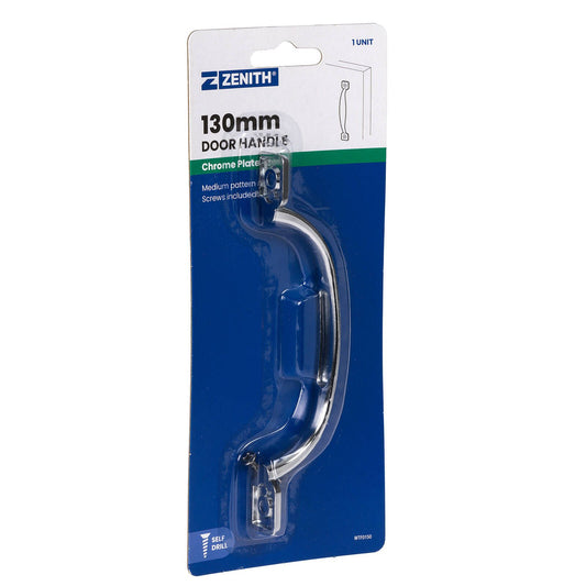 Zenith Door Handle - 130mm - Chrome