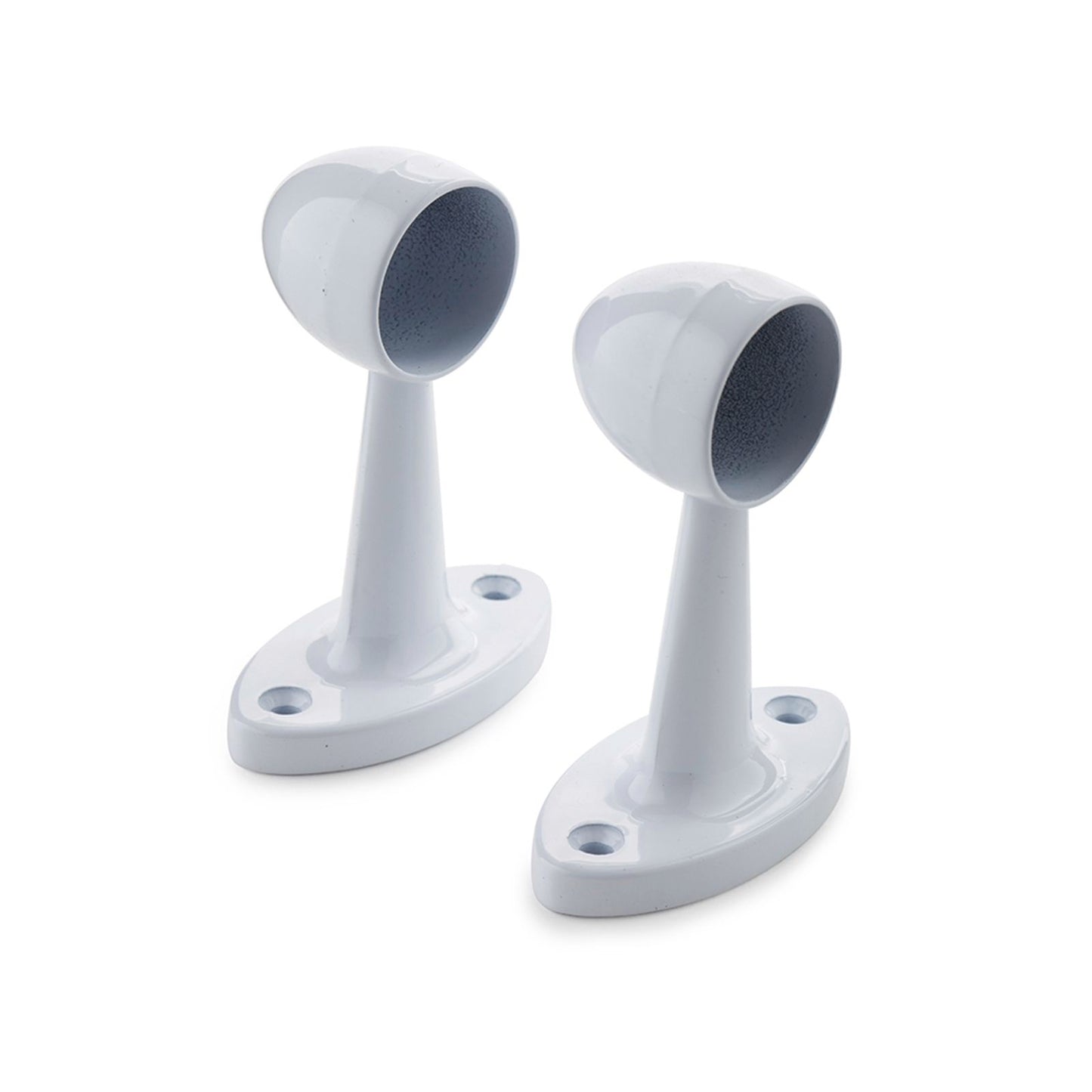 Sandleford White Pillar Ends - 25mm - 2 Pack