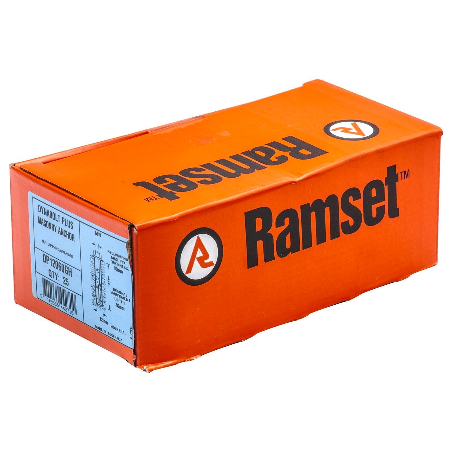 Ramset DynaBolt Plus - 12mm - 25 Pack