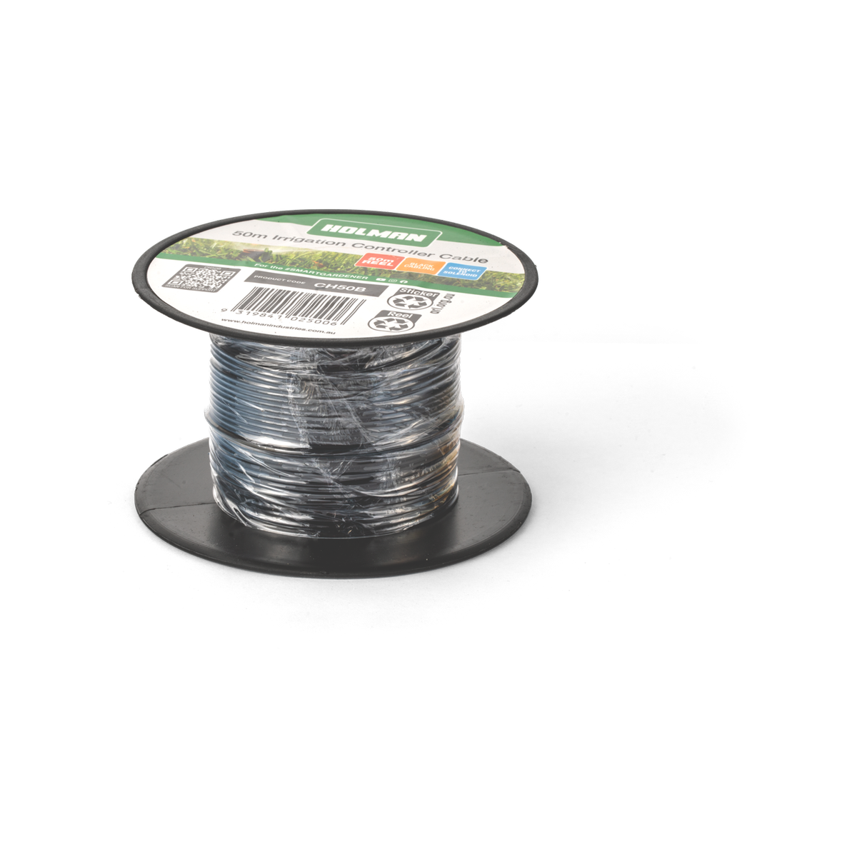 Holman 50m Black Wire Irrigation Cable - Wire - 50m - Durable Connection