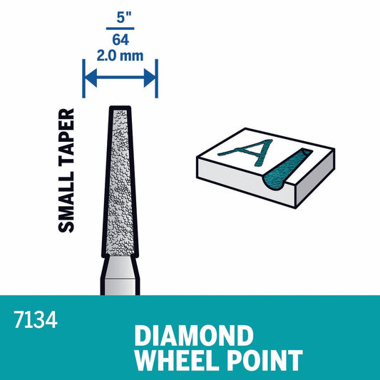 Dremel 2mm Small Taper Diamond Wheel Point
