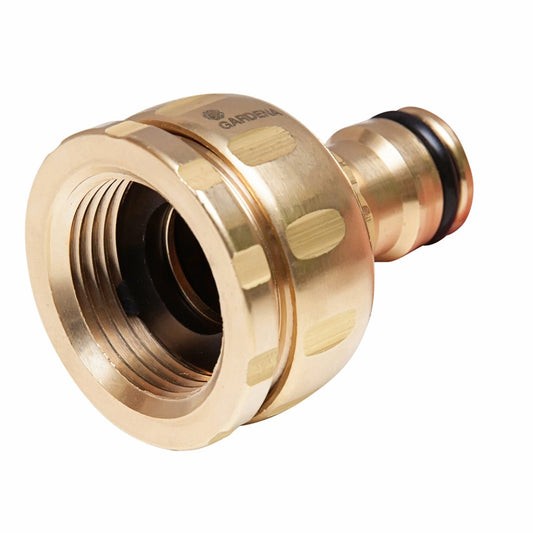 Gardena 13mm Brass Tap Nut Adaptor 9861-25