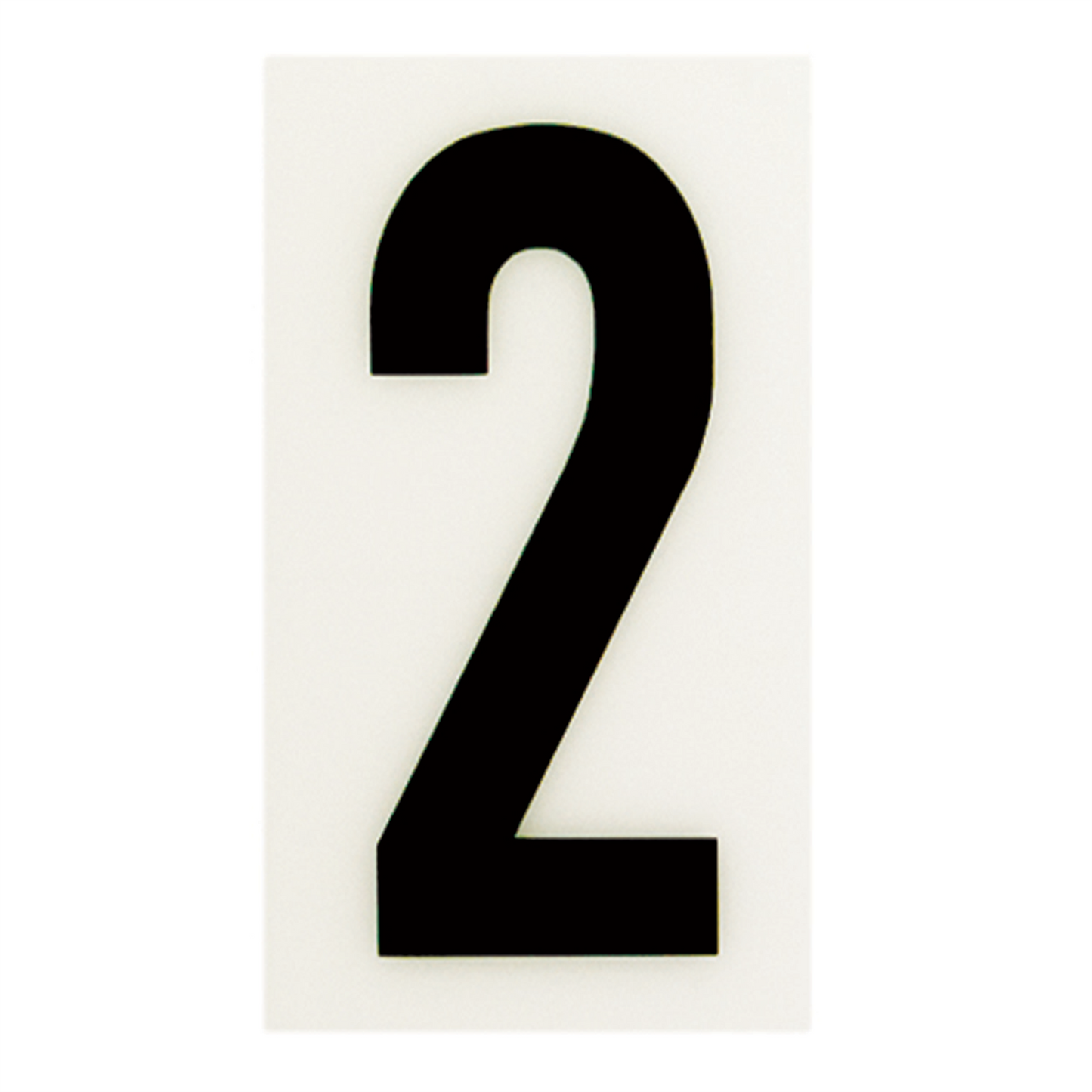 Sandleford Self Adhesive House Number 2 - 85mm - White