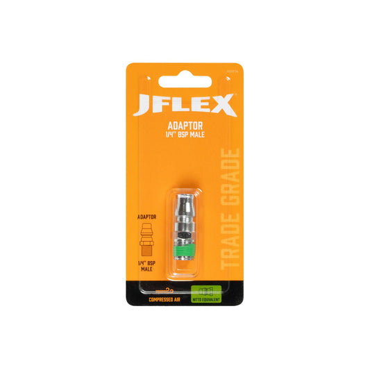 Jflex BSP Male Adaptor - 1/4" - Nitto Equivalent