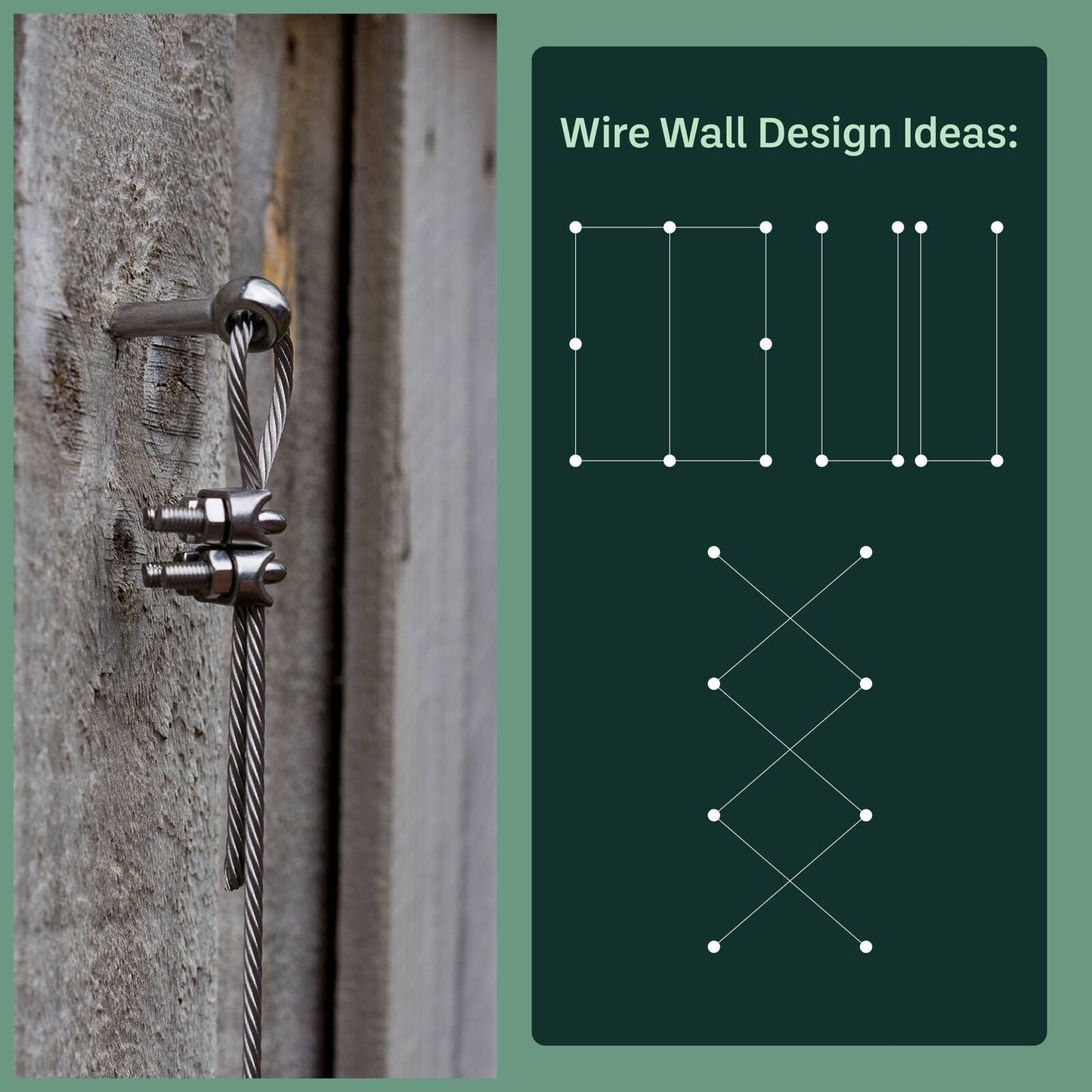 Garden Zen Tensioned Wire Wall Plant Trainer Kit - 10m