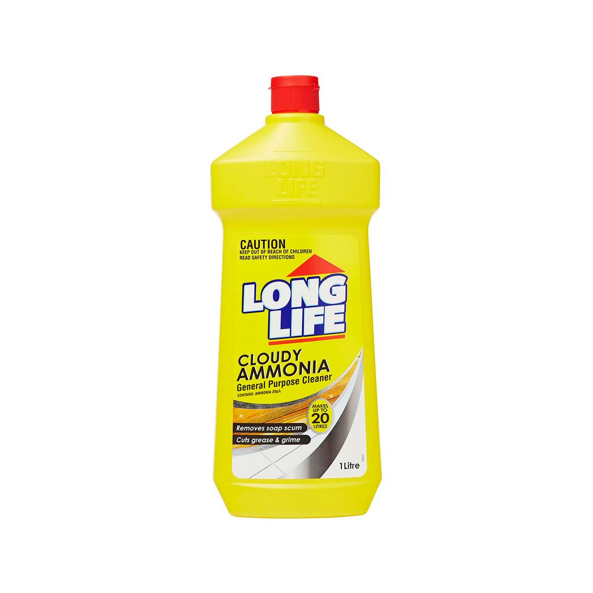 Long Life Cloudy Ammonia 1L Heavy Duty Floor Cleaner Liquid