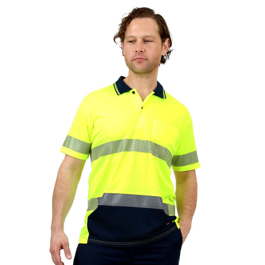 Citeco Yellow Hi Vis Short Sleeve Polo - Large