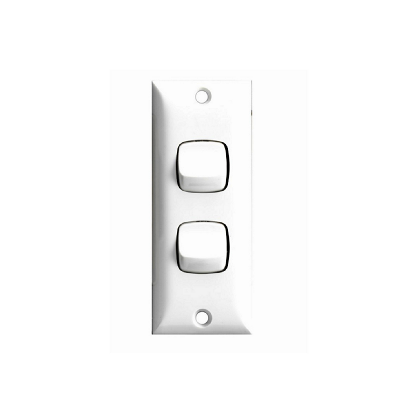 HPM 2 Gang Architrave Switch - 81mm x 32mm