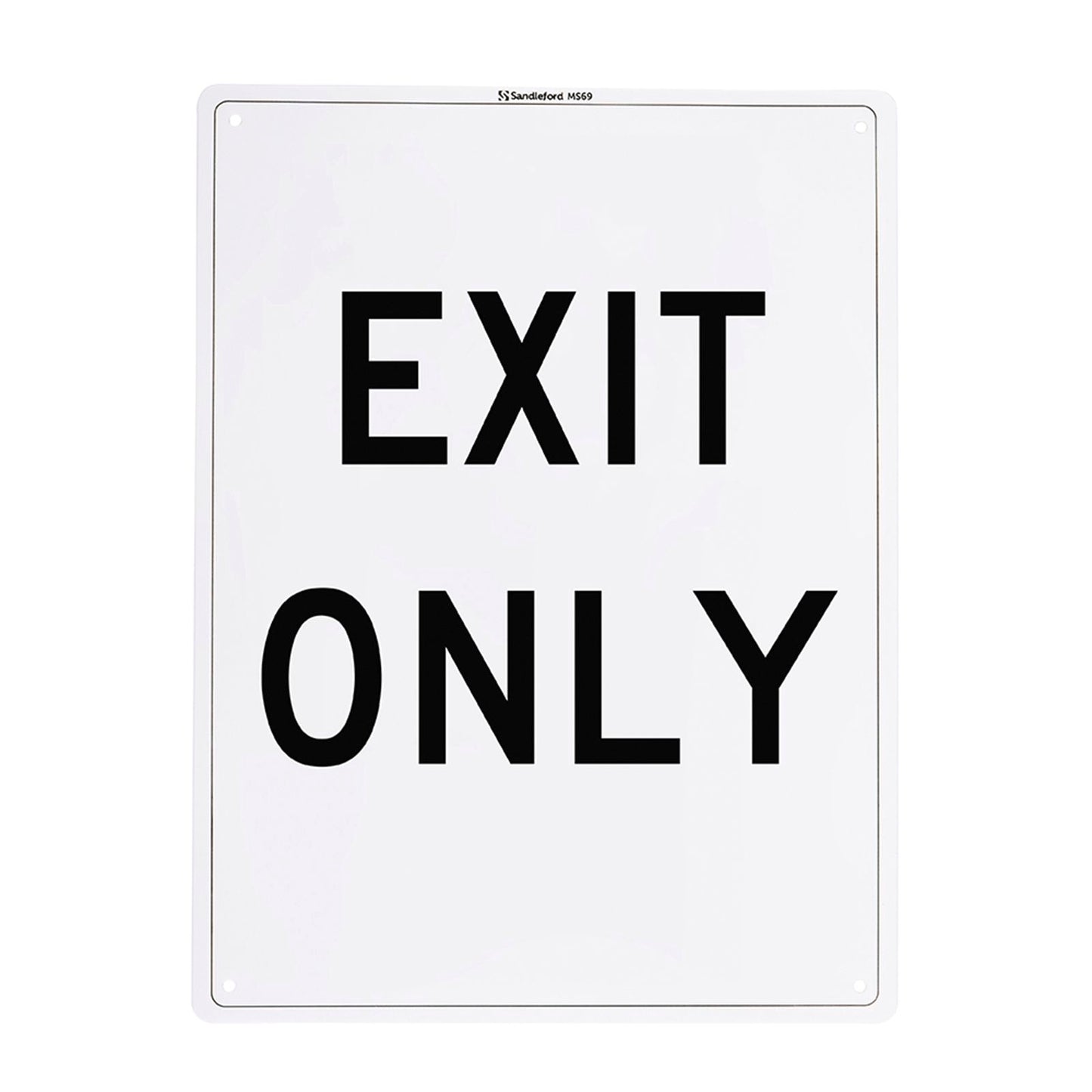 Sandleford Exit Only Plastic Sign - 300 x 225mm