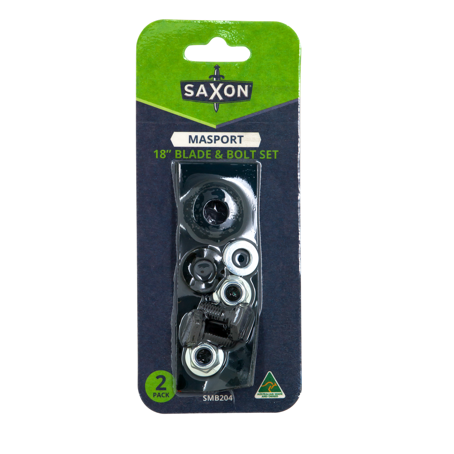 Saxon Masport Mower 18" Blade & Bolt Set SMB204 - 2 Pack