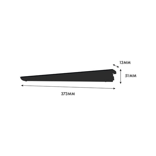 Flexi Storage Home Solutions 360mm Black Advanced Storage Double Slot Bracket