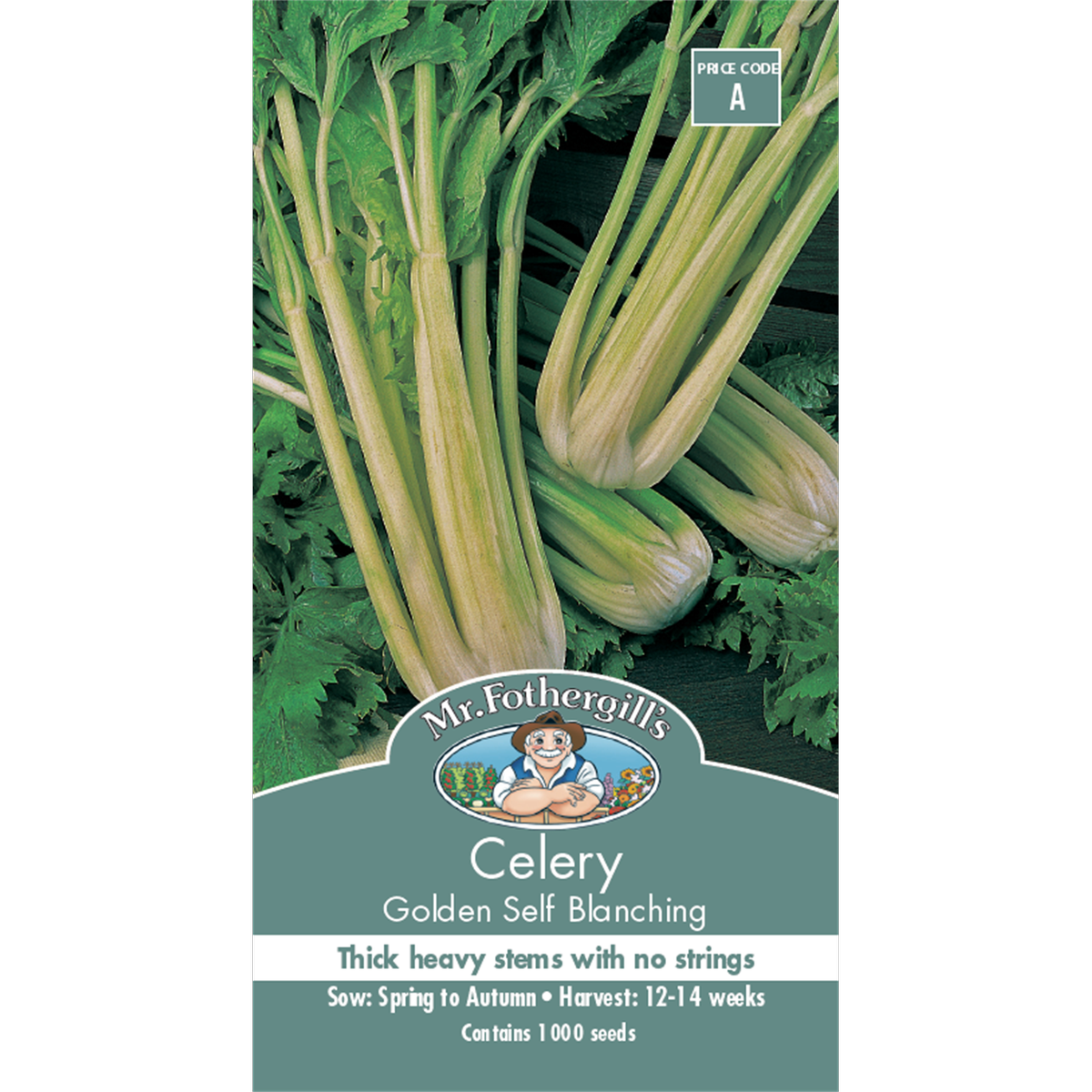 Mr Fothergill's Celery Seeds - 14 Weeks - Stringless - Disease Resistant