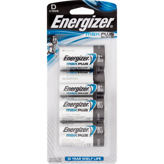 Energizer Max Plus D - 4 Pack