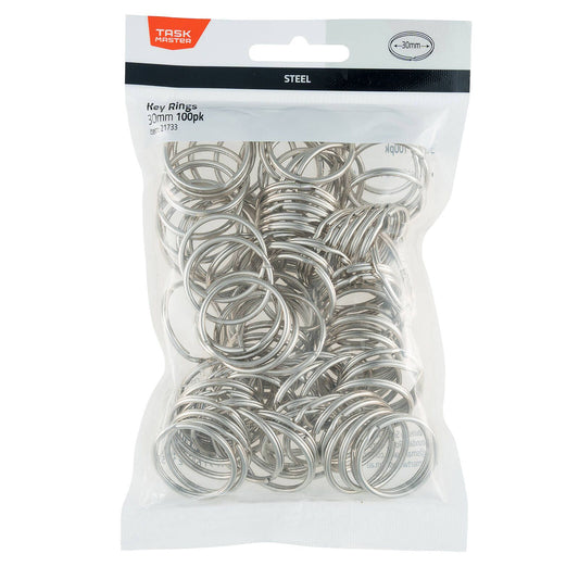 Taskmaster Key Ring - 30mm - 100 Pack